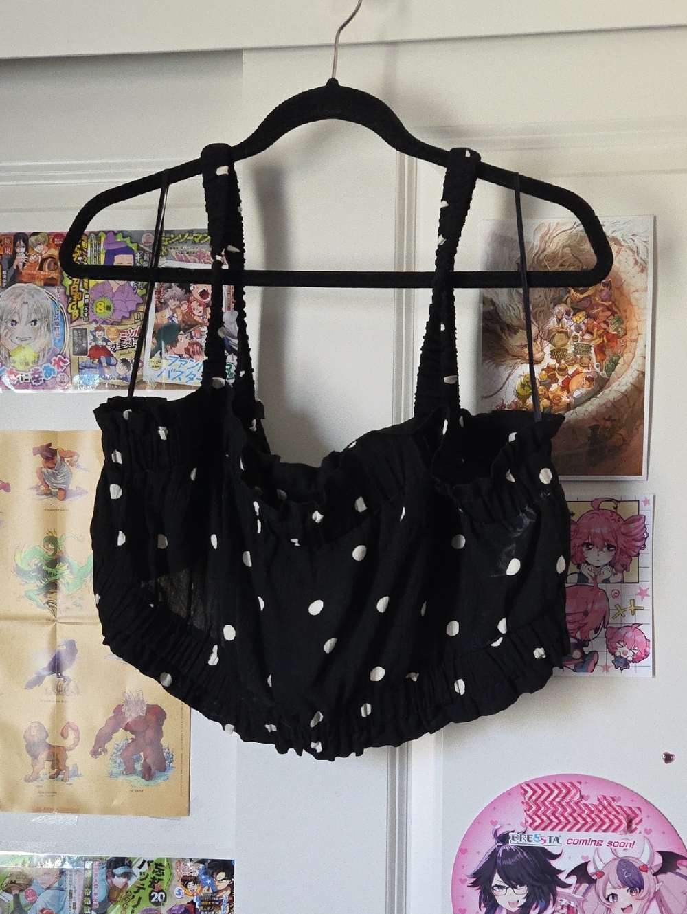 Polka Dot Cropped Top